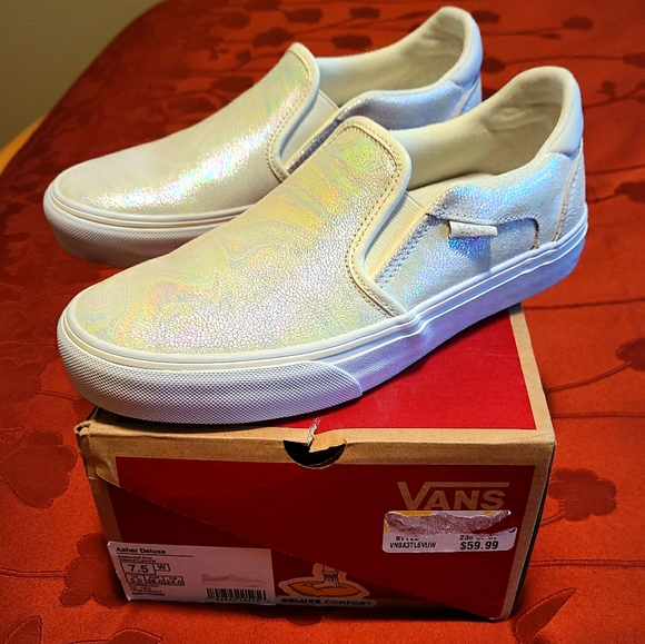 vans asher deluxe slip on